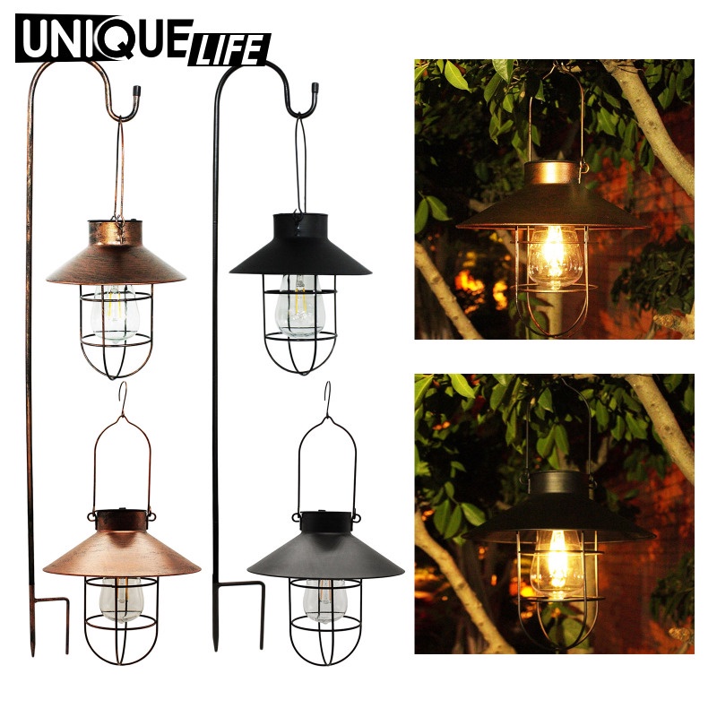 Đèn lồng sử dụng năng lượng mặt trời chống thấm nước ip65 dùng trang trí hàng rào / sân vườn đa năng