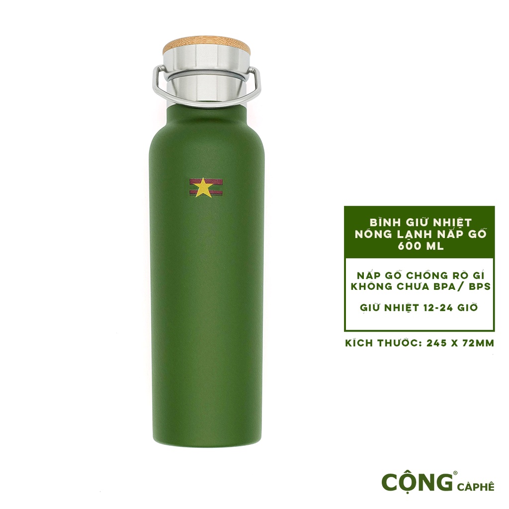Bình giữ nhiệt và Ca men - Bộ đôi tiết kiệm - Cộng Cà Phê