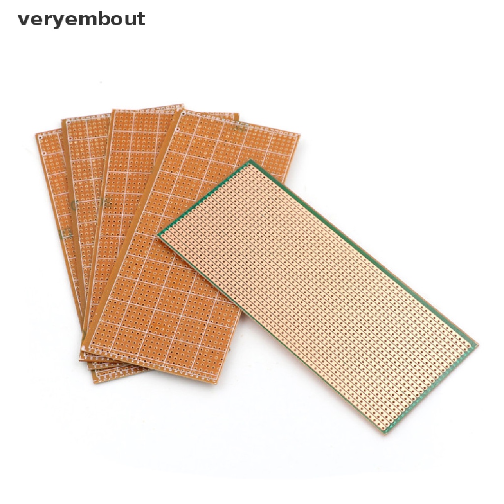 ut 5 Pcs 6.5x14.5cm Stripboard Veroboard Uncut PCB Platine Single Side Circuit Board n