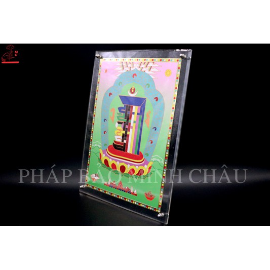 [PHÁP BẢO MINH CHÂU] TRANH MICA 28CM x 21CM (THẬP TỰ TẠI - CỬU CUNG)