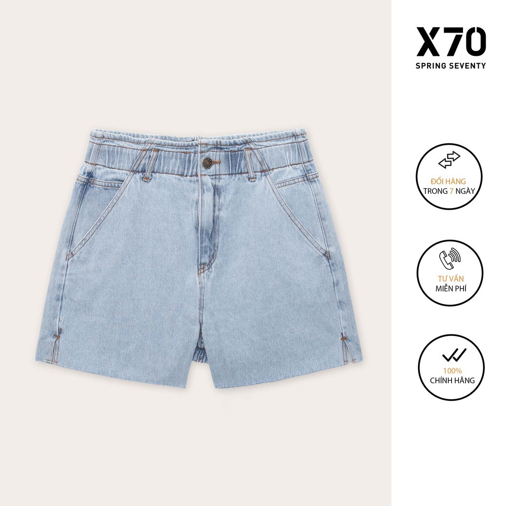 Quần Short Jean Nữ Thiết Kế Có Túi Lưng Quần Cách Điệu Thời Trang X70 - 04560005