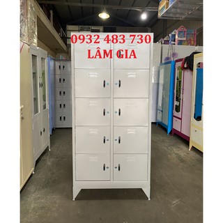 Tủ sắt văn phòng đựng hồ sơ giá rẻ 10 cửa