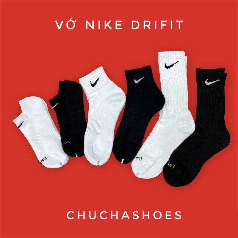 [Mã SKAMFSW175 giảm 10K đơn 50K] [Chính Hãng] Tất Vớ Nike Drifit Dày Dặn, Êm Ái, giặc tơi tả cũng không nhão