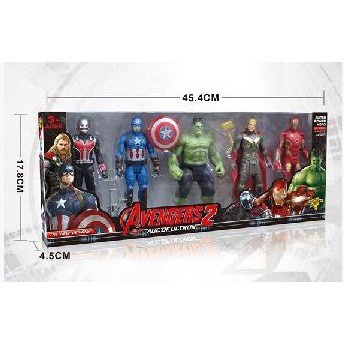 Đồ Chơi Siêu Nhân Mô Hình Avenger Marvel Cho Bé Trai : Người Sắt, Đội Trưởng Mỹ, Thần Sấm, Khổng Lồ Xanh, Người Kiến