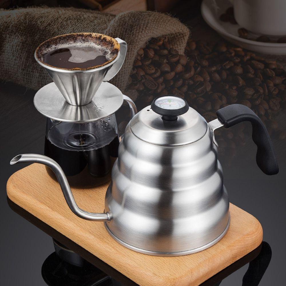 Ấm Đun Nước Bằng Thép Không Gỉ 1L / 1.2L Kèm Nhiệt Kế