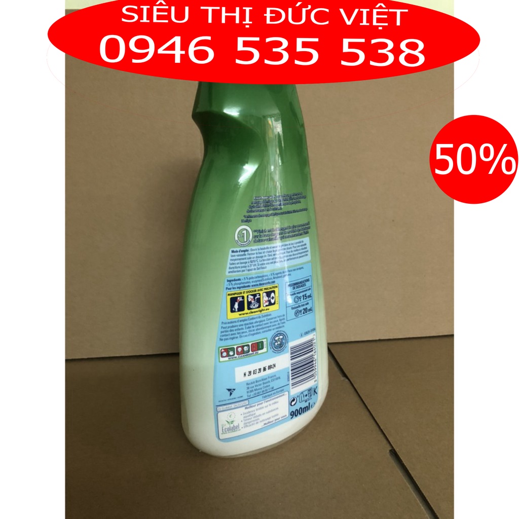 Gel rửa bát Finish Power Eco 0% 900ml - siêu thị đức việt