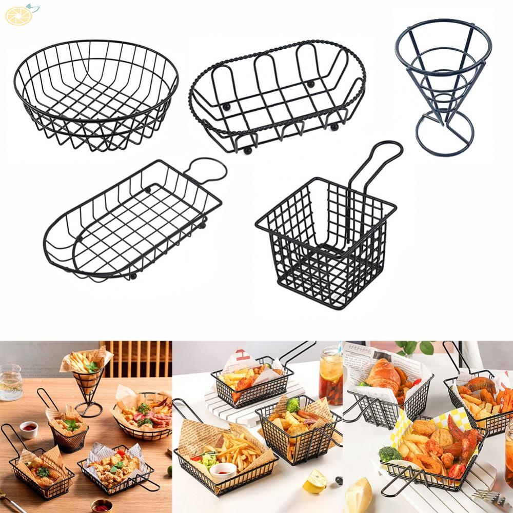 【VARSTR】1Pcs Creative French Fries Basket Food-Bucket Snack Chips Container Tableware