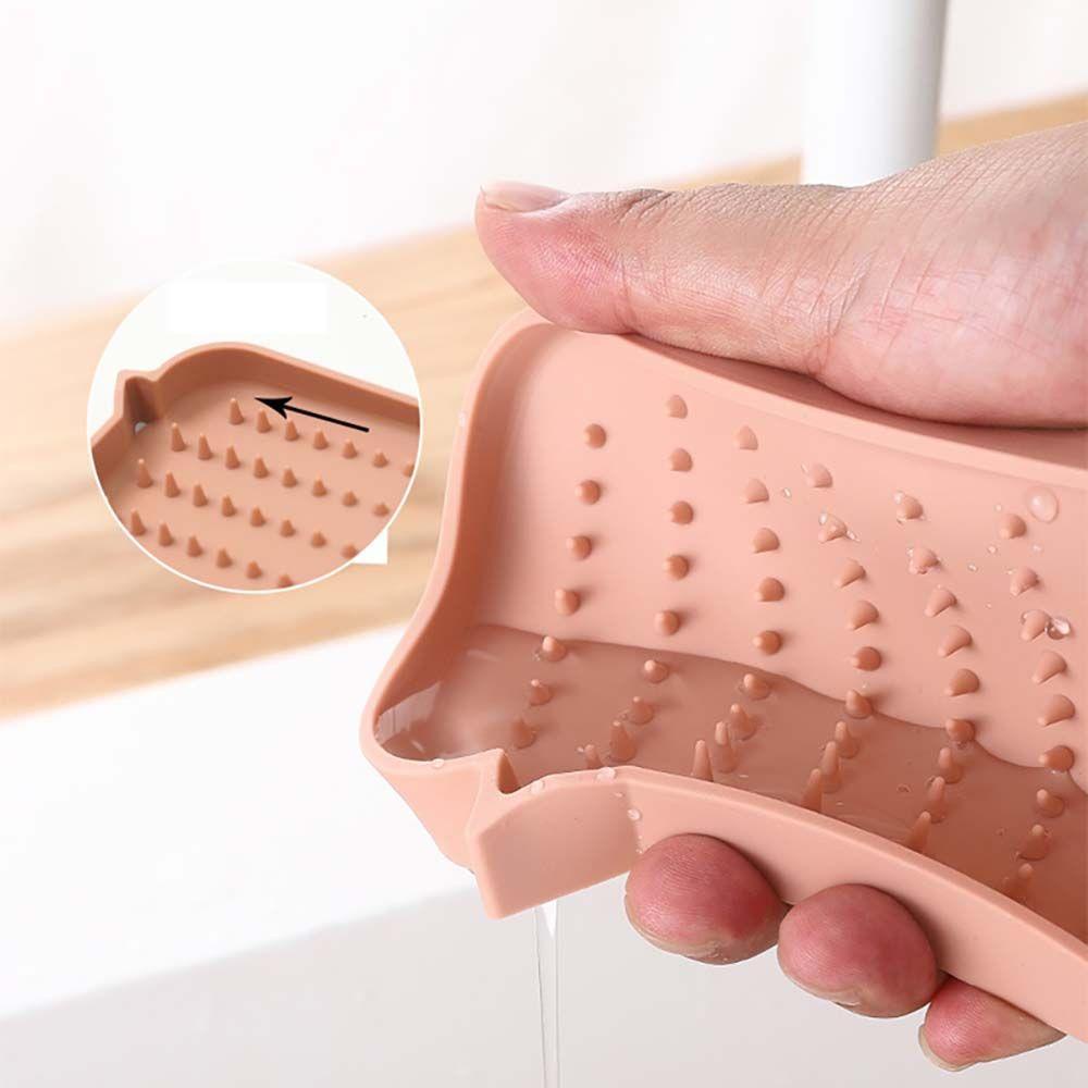 PATRICIA Giá Đỡ Xà Phòng Bằng Silicon Có Rãnh Thoát Nước Tiện Dụng Cho Phòng Tắm