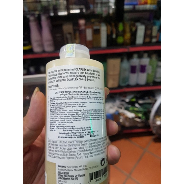 BỘ GỘI XẢ #OLAPLEX SỐ 4 &amp; DẦU XẢ SỐ 5 PHỤC HỒI TÓC KHÔ XƠ HƯ TỔN USA 250ML*2