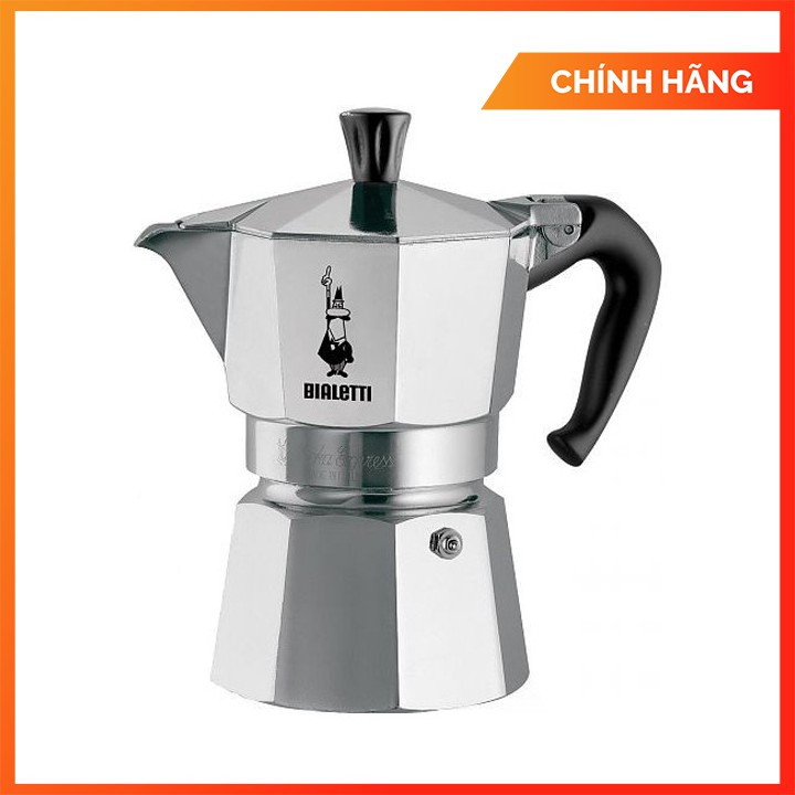 Ấm Moka Chính Hãng - Ấm pha cà phê Bialetti Moka Express 2 cup (90ml) - Hàng nhập khẩu Italy