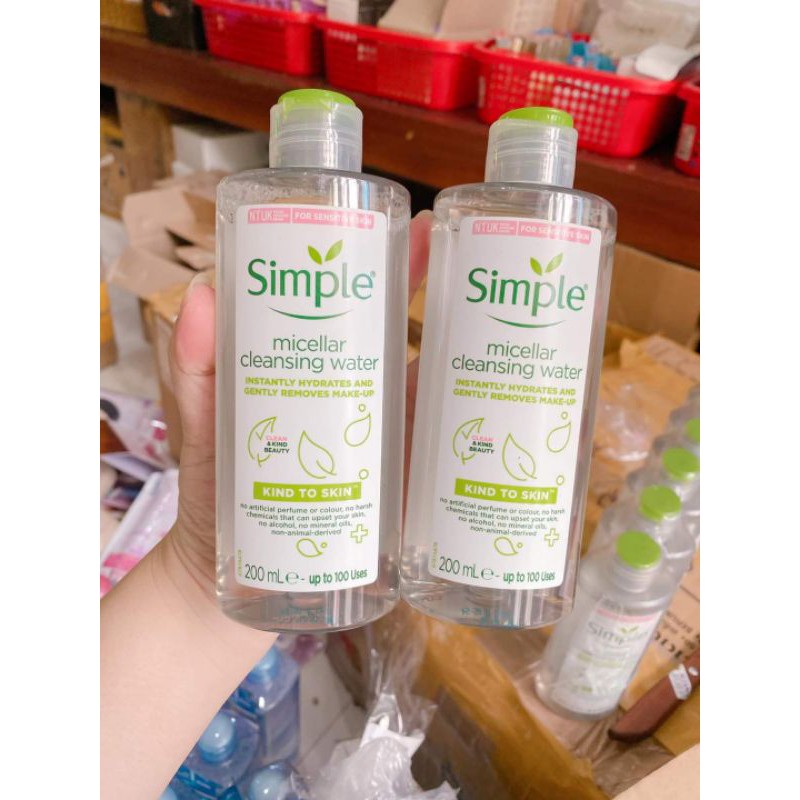 Combo SIMPLE Tẩy trang + Tonner Nước hoa hồng | BigBuy360 - bigbuy360.vn