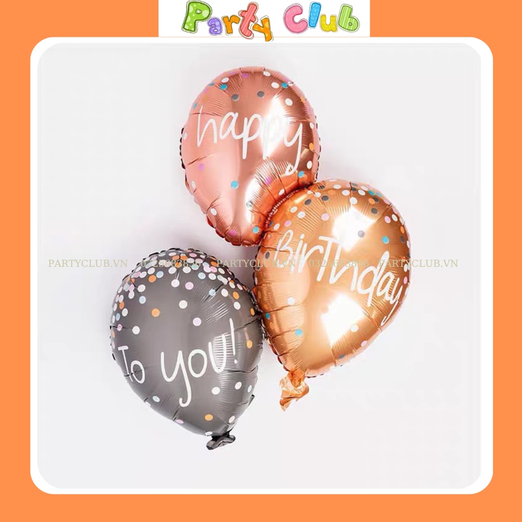 Bóng hộp quà Happy Birthday mẫu mới trang trí sinh nhật