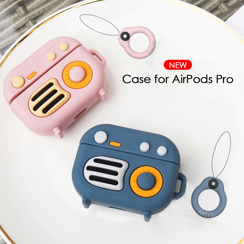 Vỏ silicone bảo vệ chống sốc cho hộp sạc tai nghe Apple Airpods Pro