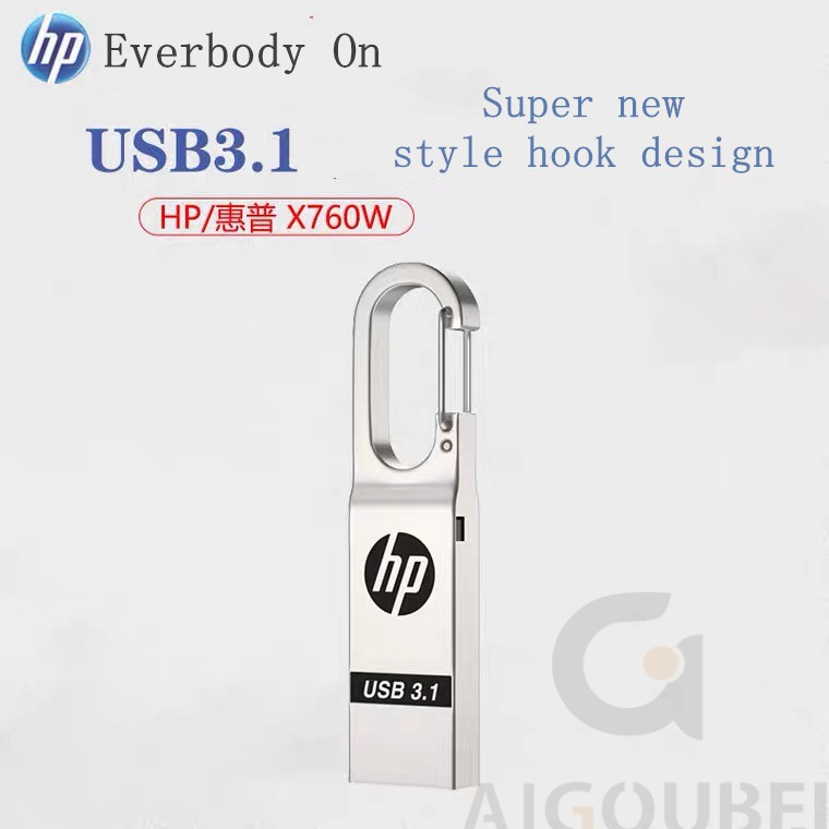 USB flash di động HP 3.1 bằng kim loại tốc độ cao thích hợp cho máy tính xách tay 128GB 64GB 32GB 16GB 8GB 4GB 2GB 1GB