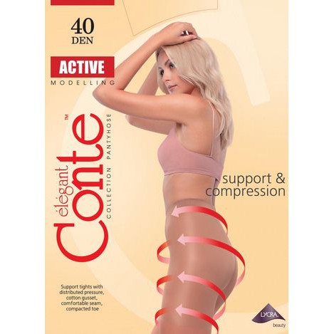 Quần tất conte Nga model Elegant active 40 Den
