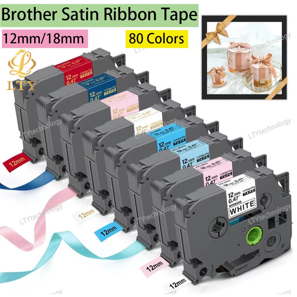 Cuộn Băng Nhãn 12mm Tương Thích Với Brother TZe P-Touch