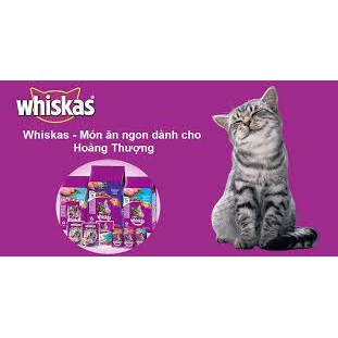 Thức Ăn Cho Mèo Lớn Whiskas Vị Cá Ngừ Ttúi Lớn 1,2 Kg &amp; Mèo Con 1,1 Kg