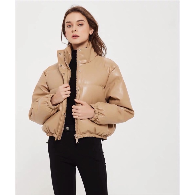 Áo khoác phao croptop