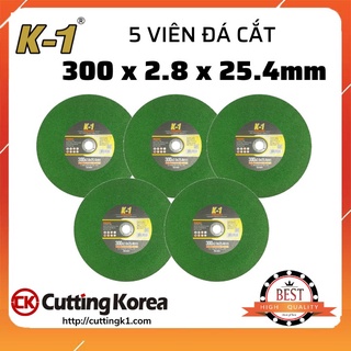 5 viên đá cắt sắt 300 màu xanh thương hiệu k1