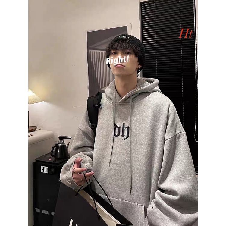 Áo Hoodie Oh in mũ Unisex Nam Nữ Cài Cúc Chất NỉDày Dặn Form Rộng