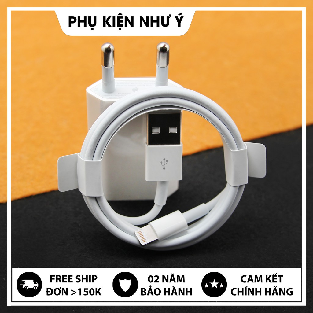 Bộ Sạc IP 6/6s/7/8/X Bóc Máy - Hàng Zin 100% Chính Hãng - Bảo Hành 12 Tháng Lỗi 1 Đổi 1.