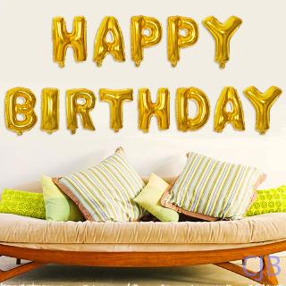 Bong Bóng Nhôm Hình Chữ Happy Birthday, Ký Tự Từ A Đến Z