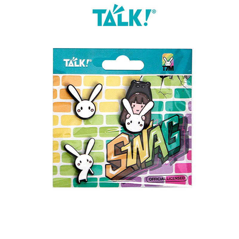 [TALK!] Huy Hiệu Thỏ Bảy Màu Swag/Share Planet/Inside Out Protection dễ thương dành cho fan Thỏ Bảy Màu