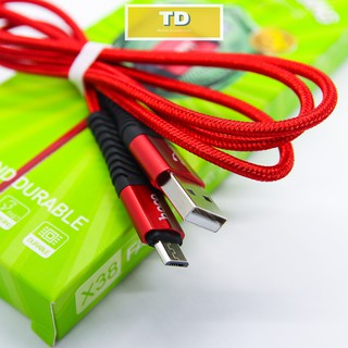 [Ảnh thật tự chụp]Cáp sạc Hoco X38 Lightning, Micro-USB, TypeC Micro-USB, TypeC 1m