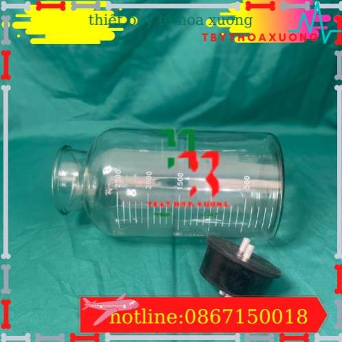 Bình Thủy Tinh Đựng Dịch Cho Máy Hút Dịch 2 Bình Các Loại