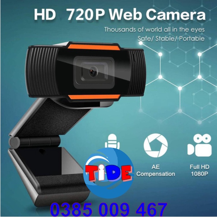 Webcam siêu nét HD 1080P / 720P đế kẹp và cao cổ – Có Mic và đèn Led hỗ trợ học trực tuyến – Bảo hành 12 tháng | WebRaoVat - webraovat.net.vn