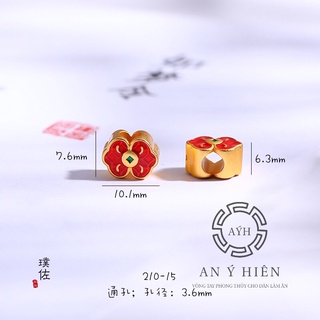 Charm Chốt hoa mai đỏ #C98 ( An Ý Hiên)