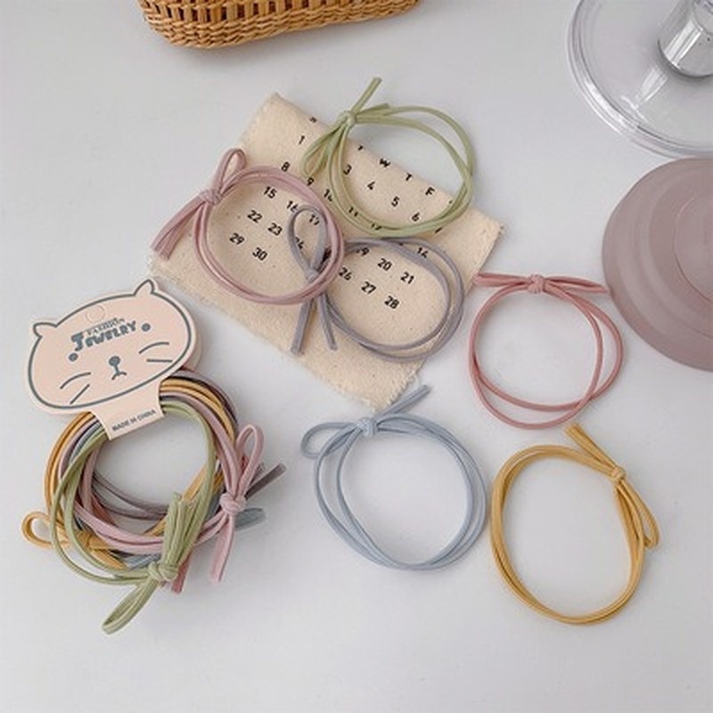 Dây Buộc Tóc Co Giãn Thắt Nơ Đáng Yêu Tiện Lợi Cho Nữ