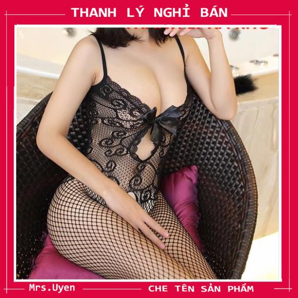 Bộ Ngủ Body Liền Thân Hở Đũng Gợi Cảm, Bodysuit Ren Lưới Hai Dây Sexy, Bodystocking Mã: Bst001 | BigBuy360 - bigbuy360.vn