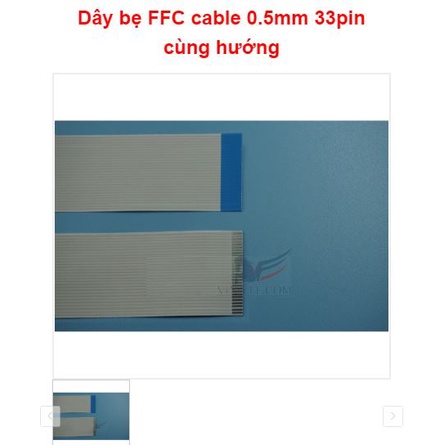 Dây bẹ FFC cable 0.5mm 33 pin cùng hướng - phụ kiện điện tử