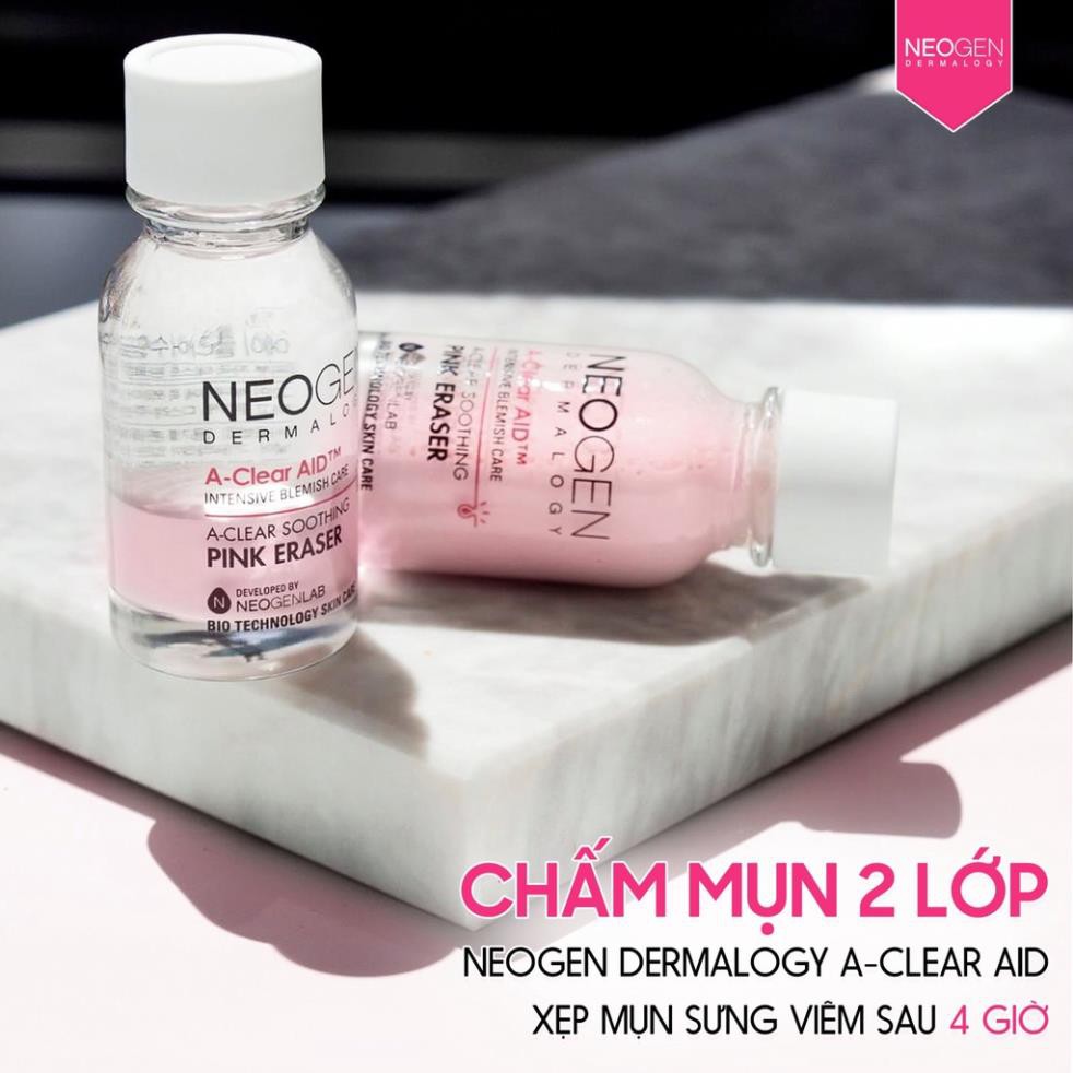 Chấm Mụn Neogen A-clear Soothing Pink Eraser 15ml Xẹp Mụn Giảm Xưng Đỏ Không Gây Kích Ứng [NHẬP KHẨU CHÍNH HÃNG]