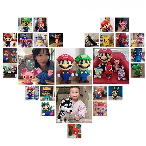 Đồ chơi lắp ráp mô hình cỡ lớn lắp ghép thú cưng hoạt hình