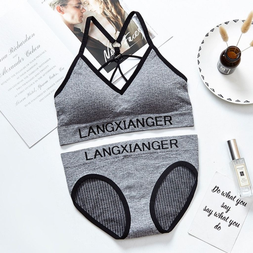 Bộ đồ lót nữ sexy siêu gợi cảm, áo bra nữ quyến rủ in chữ tạo điểm nhấn JOCOSI 3349 | BigBuy360 - bigbuy360.vn