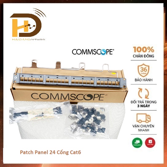 Thanh đấu nối, Patch Panel 24 cổng Cat5 AMP COMMSCOPE Chân thumbnail