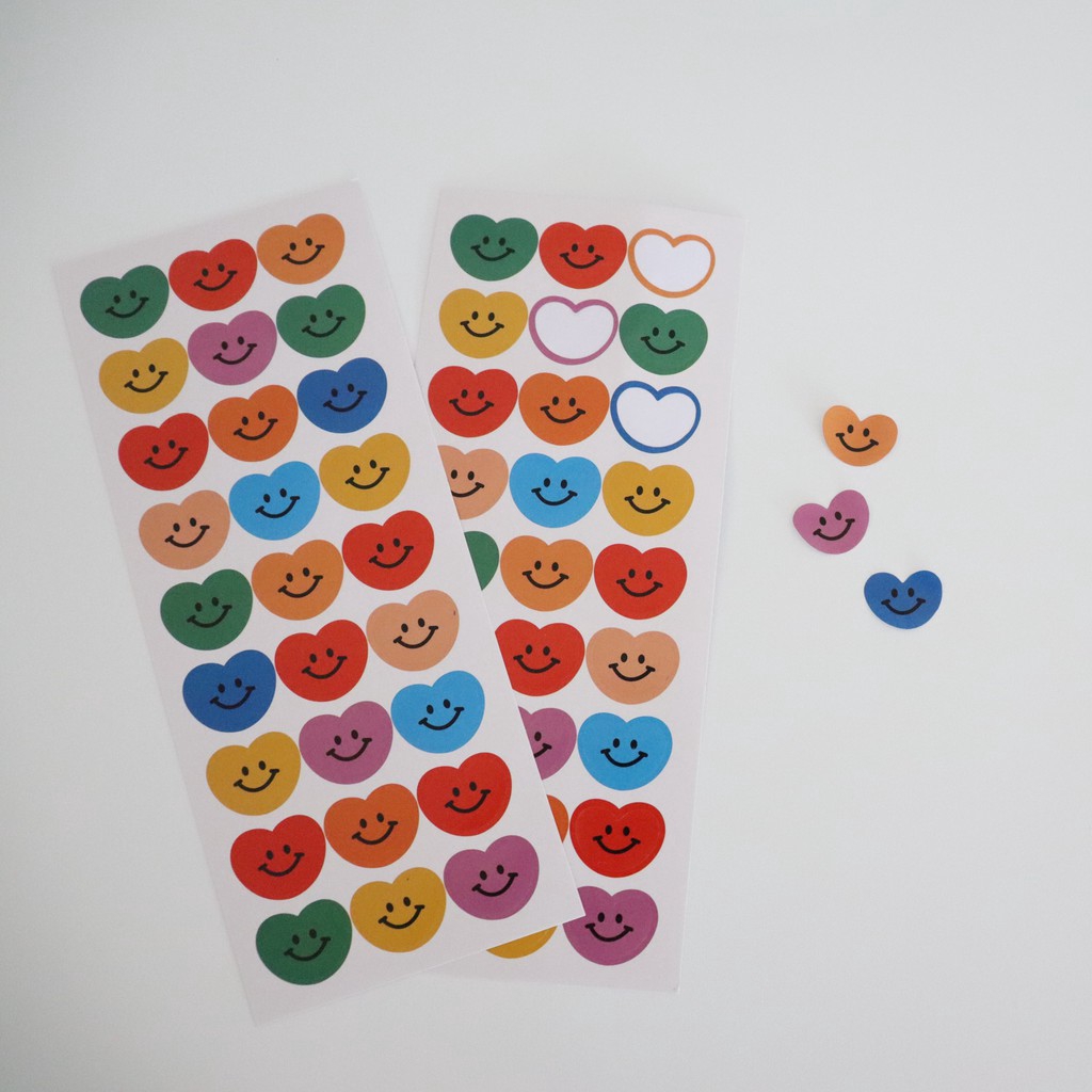 Set sticker in hình mặt cười dễ thương