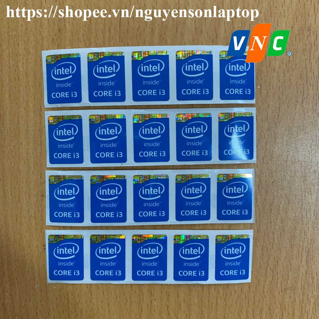 Tem máy tính Core i3 Thế Hệ 4, Tem Core i3 Thế Hệ 5 - màu Xanh | BigBuy360 - bigbuy360.vn