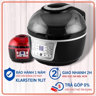 Nồi chiên không dầu Klarstein 9lit có trục quay và đầy đủ phụ kiên chiên khoai....