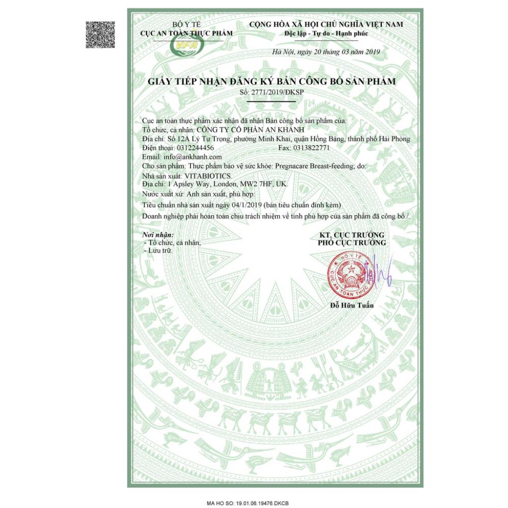 84 viên uống pre bú cho mẹ sau sinh