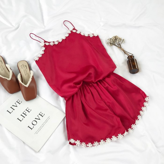 BỘ ĐỒ NGỦ 111 PHỐI REN HOA, 2 DÂY GỢI CẢM, SEXY, CAO CẤP(có ảnh thật ở cuối) | BigBuy360 - bigbuy360.vn