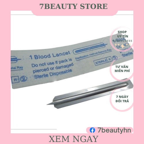 Kim chích mụn hộp 200 chiếc lancets