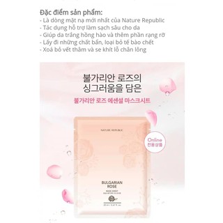 SET 10 MẶT NẠ BULGARIAN ROSE NATURE REPUBLIC