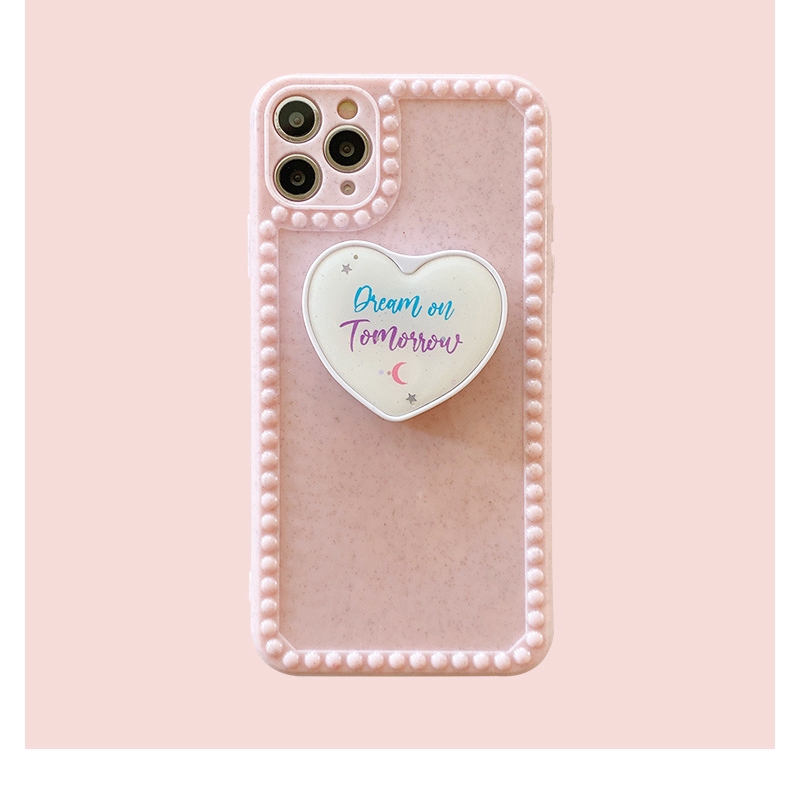 Dễ Thương Ốp Điện Thoại Có Giá Đỡ Hình Trái Tim Ba Chiều Cho Iphone 11pro Max Se20Iphone12 | BigBuy360 - bigbuy360.vn