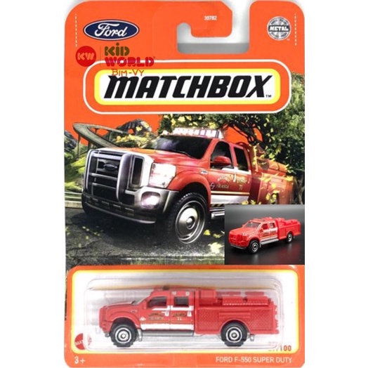 Xe mô hình Matchbox Cứu hoả Ford F-550 Super Duty GVX39.