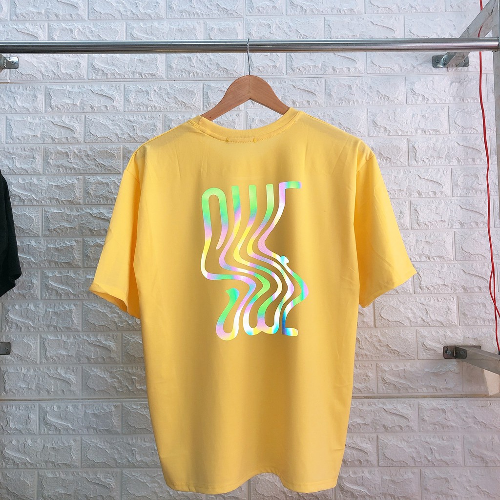 Áo Thun Phản Quang wase Cotton 75%, Form rộng Unisex, nam nữ Đẹp Ken T-Shirt. | BigBuy360 - bigbuy360.vn