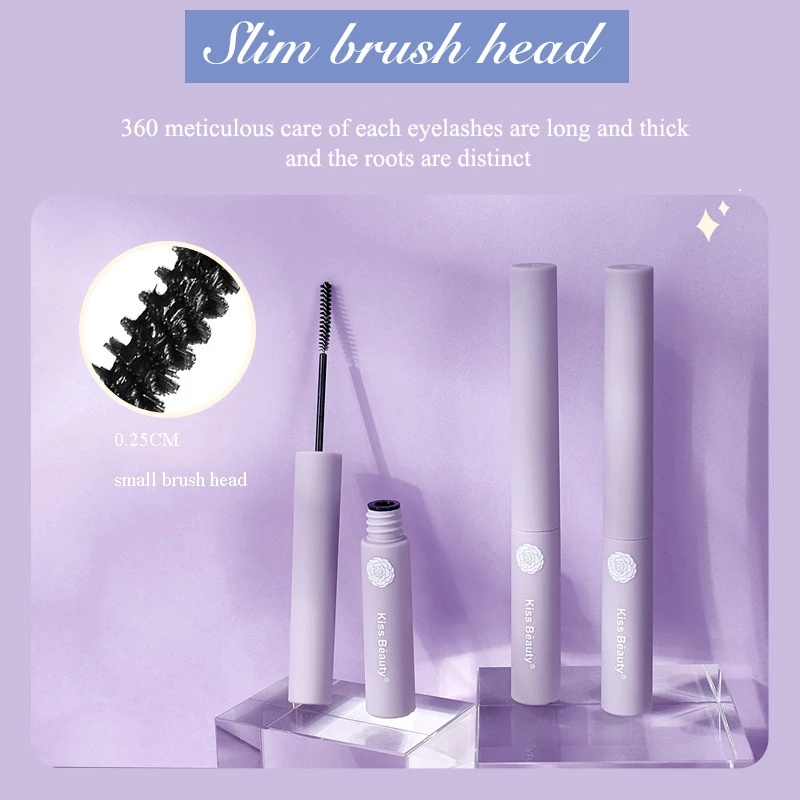 Mascara Màu Đen/Nâu Siêu Mịn Không Nhòe Lâu Trôi Chuốt Cong Mi