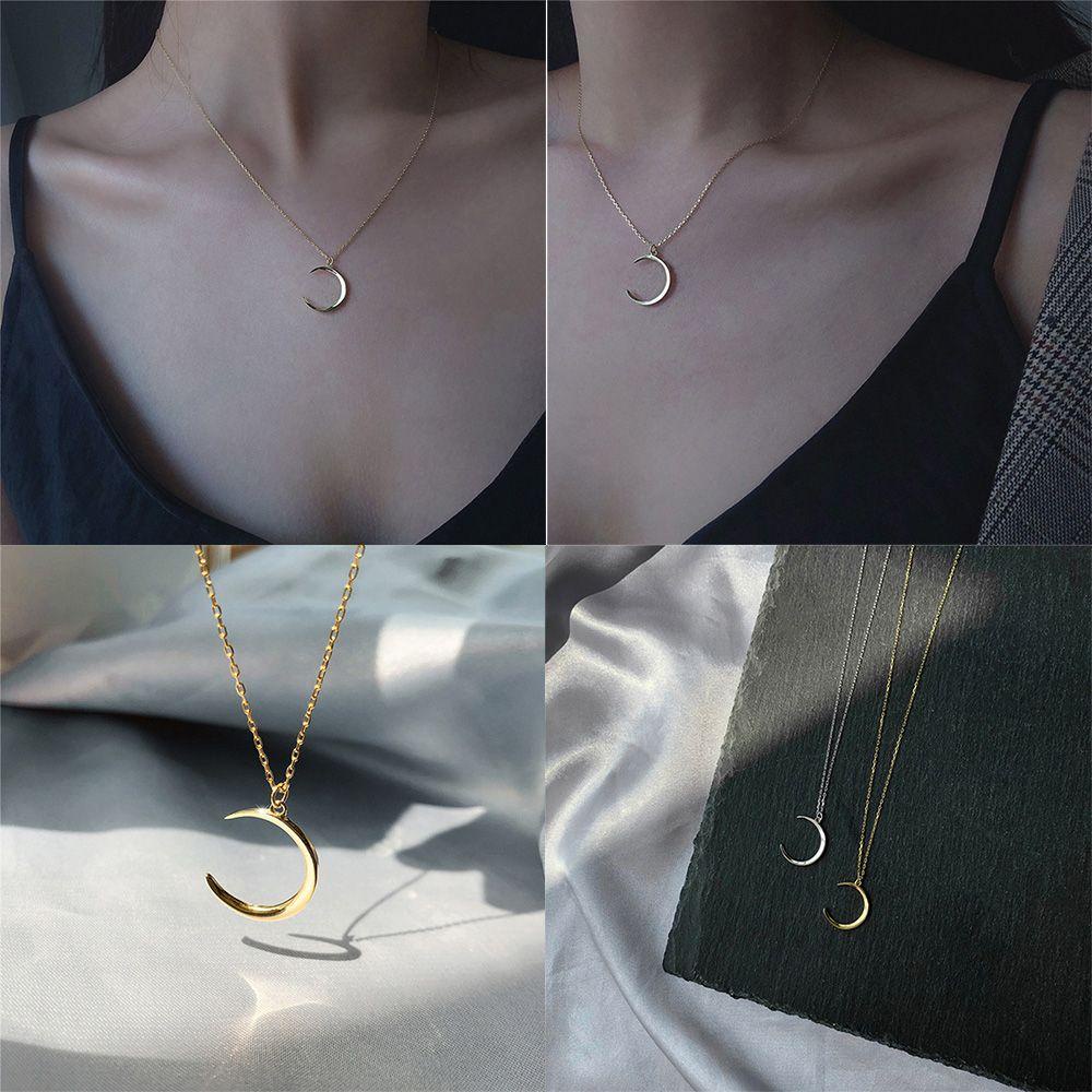 Vòng cổ Mặt Trăng Lưỡi Liềm Bằng Hợp Kim Thời Trang MIHAN1
